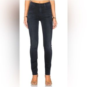 Mother Black High Waisted Looker Jeans 27